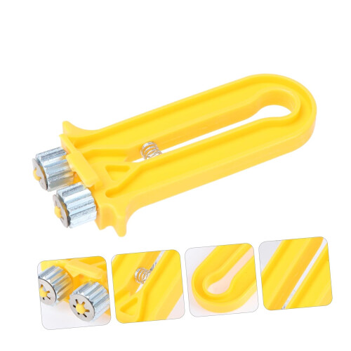Beehive Frame Wire Cable Tensioner 1 Tool Beekeeping Orange Plastic Handle Metal Wheels 13cm 1