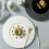 30.5 cm black dinner plate, set of 6 modern ceramic tableware, stackable B standard size. 5