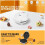 Mini Donut Maker Machine, Electric NonStick Surface, Makes 7 Doughnuts, For Kid Friendly Breakfast  Snacks  Desserts(White) 4