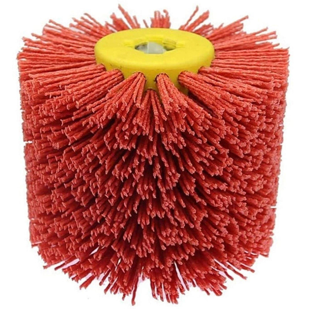 Red Grinding Brushes, Polishing Disc Brushes, Red Grinding Cable Drum Brushes, Deburring Polishing Buffing Wheel For Furniture Wood Angle Grinder 9426802196146