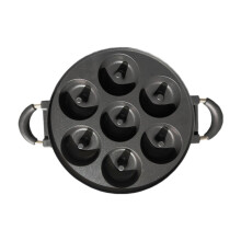 Donut Baking Pan Mini Donut Maker Pan Multipurpose Nonstick Homemade Donut Oven Pan 7 Holes Mini Waffle Maker for Breakfast