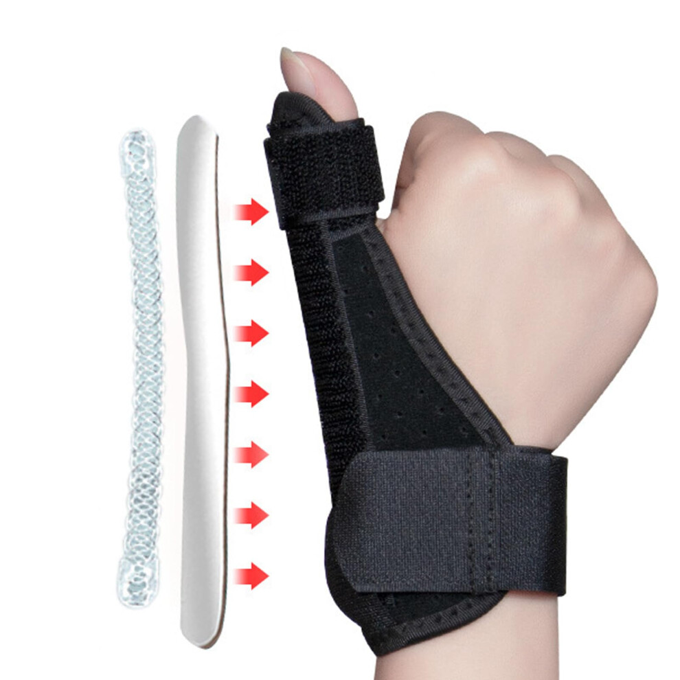 Black Thumb Spica Splint For Arthritis Carpal Tunnel Pain Relief, Wrist Support