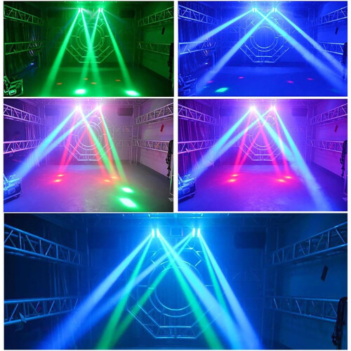 Disco Light, Mini 8 * 10W LED Shake Head DJ Stage Light RGBW DMX512 2
