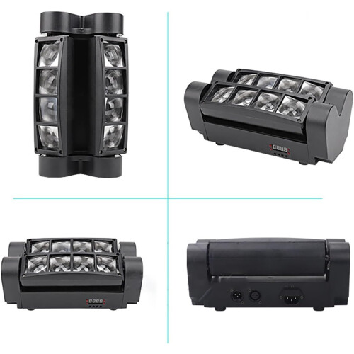 Disco Light, Mini 8 * 10W LED Shake Head DJ Stage Light RGBW DMX512 1