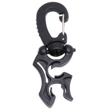 Hose Holder Diving Hose Holder Clip Double BCD Diving Hose Holder Clip Hook Buckle Snorkeling Diving Black 10x10mm