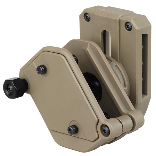 Tactical Rotatable Speed Loader Mount Belt Clip Adjustment Speed Competition Shooting Mag Holder