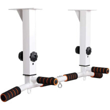 LLOOW Traction Bar with Comfortable Handles, Pull Up Bar for Wall or Ceiling Professional Wall Mounted for Sit Up Training in the Gym at Home, White