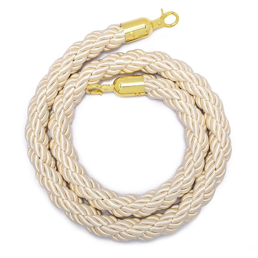 Barrier Cord Crowd Control Braided Hemp Rope, 150Cm/5Ft Beige 9426802197365