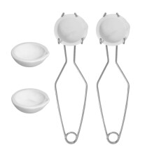 QuartzSet Quartz Melting Cup Quartz Crucible Metal Melting BowlSet Bowl for Metal Melting 6Piece Set