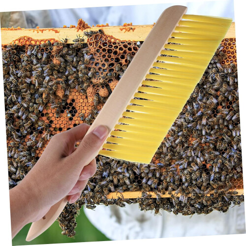 Beekeeping Tool Bee Hive Brush Wooden Handle Beekeeper Brush for Beekeeping Bee Sweeping Brush 1