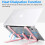 Support pour ordinateur portable réglable, construction robuste, rangement facile, design pratique. Construction durable pour une posture saine, 7