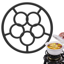 Wok Ring for Pan Burner Cast Iron Retaining Ring, Wok Bracket Holder Pan Burner Ring Without Slide, Air Ring Reducer for Small Pots, Cafeti