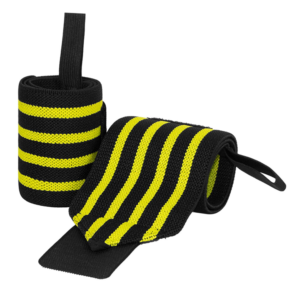 Yellow Wrist Bandages Wrist Brace Wrist Wrap With Thumb Loop Adjustable Wrist Brace For Women Men Wrist Straps Ref: 6841