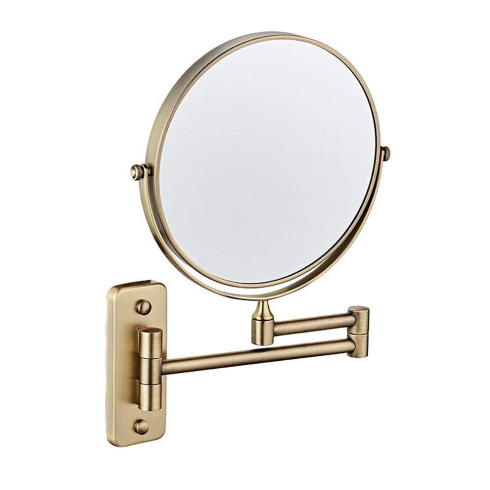 Extending Folding Bathroom Shaving Cosmetic Make Up Mirror 3X/1X Magnification for Bathroom and Bedroom with Drilling (Color : 7)