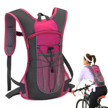 Backpack for cycling, running backpack Water hydration backpack, waterproof, breathable pink