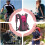 Backpack for cycling, running backpack  Water hydration backpack, waterproof, breathable pink 4