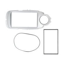 Autoradioframe voor Toyota Vitz, 2Din stereo montageframe voor Yaris XP130 2011-2014, krasbestendig dashboardframe, duurzame Hi-Fi geluidskwaliteit