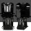 running vest with chest phone holder, reflective, adjustable, black B 5
