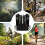 running vest with chest phone holder, reflective, adjustable, black B 3