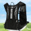 running vest with chest phone holder, reflective, adjustable, black B 2