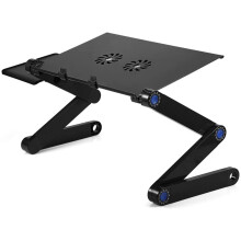 Ergonomischer Laptoptisch mit integriertem Lüfter und 360-Drehgelenk, benutzerfreundliches Design, zuverlässige Leistung, hochwertige
