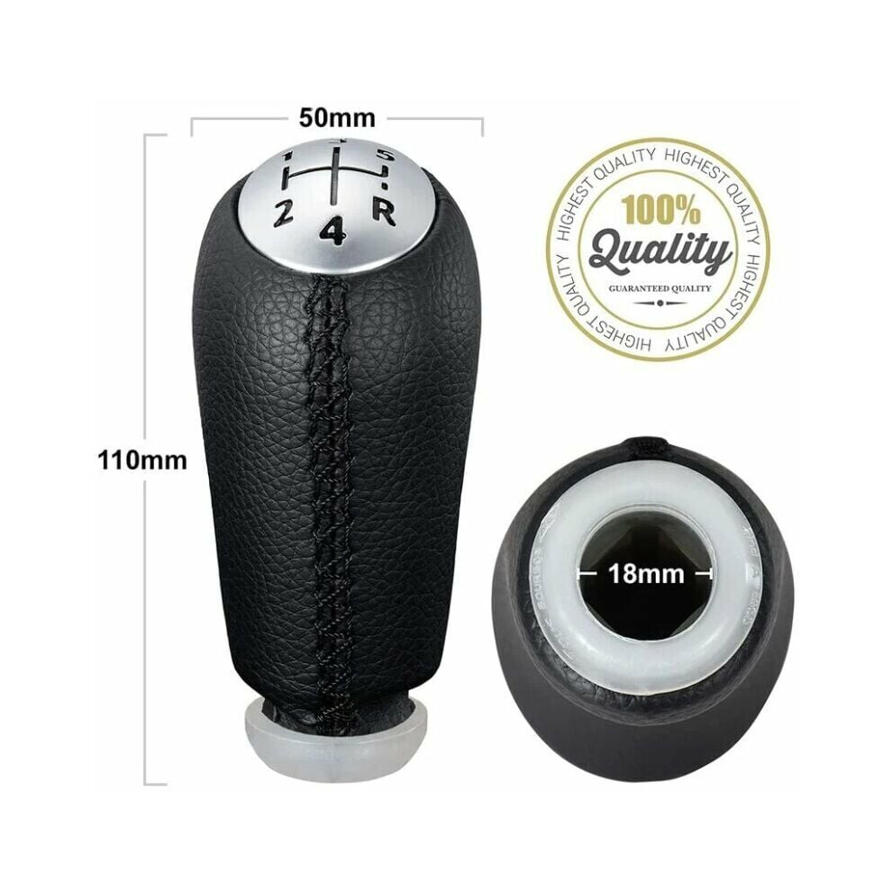 Speed Shift Knob For Manual Automatic Vehicles, Car Shifter Handle Pu Leather Gear Stick Ergonomic Design For Improved Driving Experience, 9128293321204