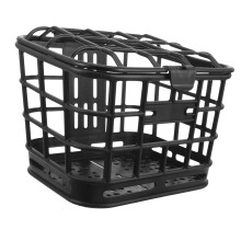 Bicycle Front Basket Lightweight Plastic Bike Container for Easy Installation for Cycling Accessories and Vegetable Transport Stylish Design Black