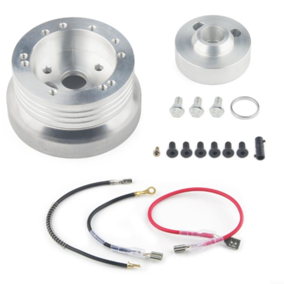 5 6 Hole Steering Wheel Hub Adapter Polished Aluminum Alloy For Chevy For Gmc For Cadillac For Buick For Oldsmobile For Pontiac For Jeep 9412369782083