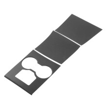 Interieurconsole wrap kit compatibel met Tesla Model 3Y. Mat carbonvezel, hoogwaardig ABS-materiaal, zonbestendig en waterdicht, beschadigt de