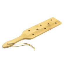 Length 33.5 cm Bamboo Love Heart Hollow Model Whip for Spanking, RolePlay Accessory  DERB63