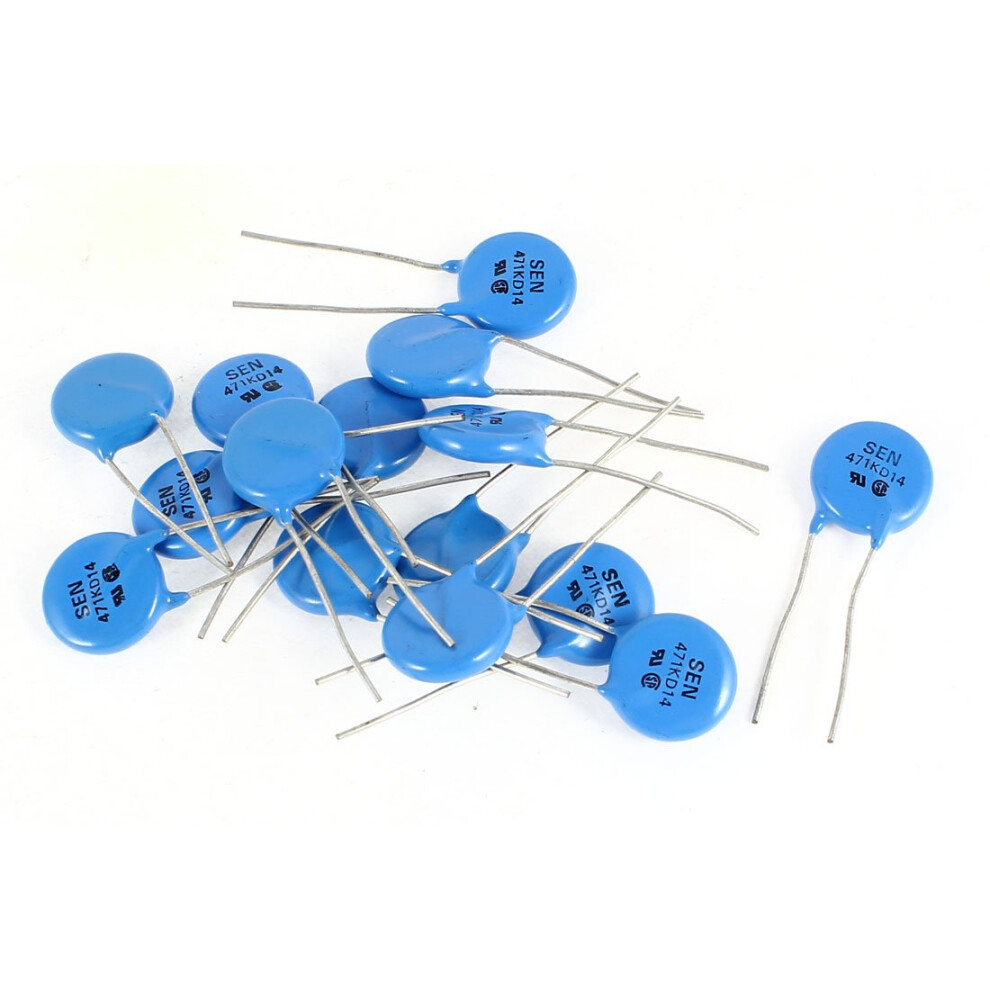 15 Pcs Radial Leaded Voltage Dependent Resistors Varistors 471Kd14 Ac 470V 9412369738899