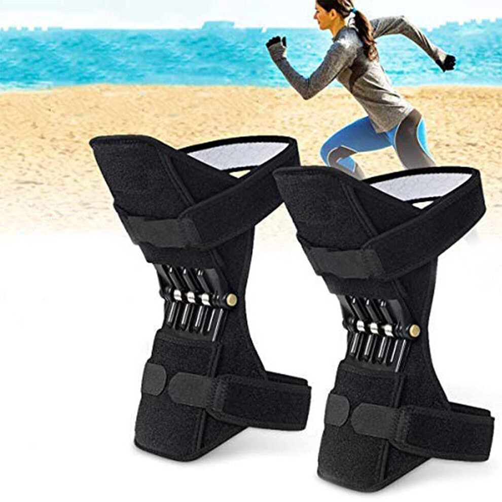 Rebound Spring Knee Support Brace For Men Sports,Squat,Training,One Size