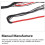 Bow String 12 Strands Bicolor Abrasion Resistant Fast Flight Black red 58inch 5