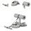 Adjustable SitUp Bar, SitUp Support Device, Abdominal Workout Equipment, Abdominal Exercise Machine, Thigh Support, Grey Color 2