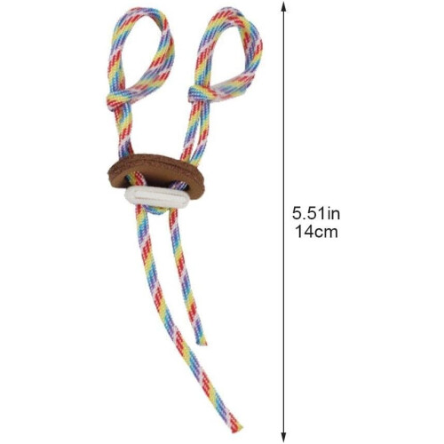 Thick Bow String Archery Bow Supplies Durable Archery Finger Sling with Adjustable Elastic Strap for Secure Bow for Accuracy Style1 2