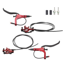 EBike 2Piston Hydraulic Disc Brake Set 2.2m Hose Alu Alloy CNC Split Brake Handle With 2PIN Sensor