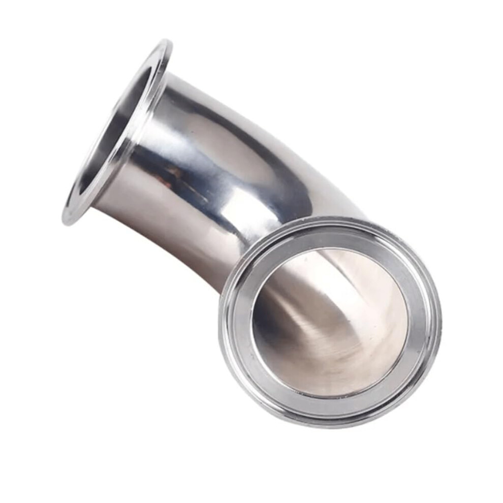 Elbow Connector, Sanitary Tri Clamp Ferrule 90 Degree Stainless Steel 304, 45Mm * Ferrule 64 9189345826825