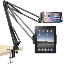 Justerbar tabletholder, holdbar konstruktion, nem opbevaring, praktisk design, høj fleksibilitet, klemmestativ med sikkerhedsfunktioner, der