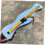 Floating Swimming Training Board Archery Finger Tab Fish Shape Belt Blue 5