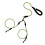 Double bungee leash, padded handles, training tool, 360 swivel, reflective, removable double leash 1