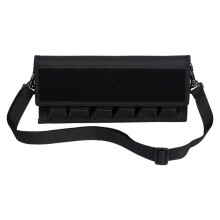 Outdoor Tactical Cartridge Case MOLLE Inclined Span 9mm 6 Way Cartridge Case .40.45 Cartridge Case900D Black