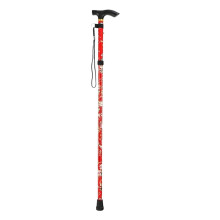 Hiking Trekking Pole Aluminum Alloy Trekking Poles Folding Telescopic LightWeight OffRoad Walking Poles For Backpacking 82cm Rosso