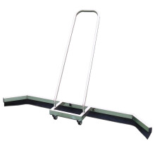 Heavy Duty Tennis Court Squeegee with Durable Rubber Blade and 360 Rotation Wheels for Efficient Water Removal in Stadiums and Garages