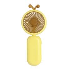 Electric Sport Fan Rechargeable Handheld Fan Small Hand Fan For Home Offices And Outdoor Use USB Fan ABS Yellow