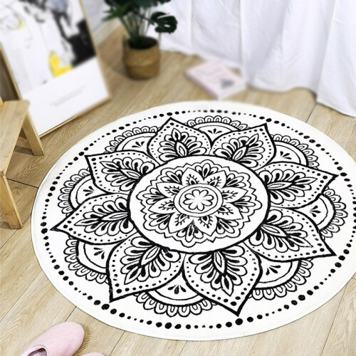 Κουβέρτα παραλίας Boho απορροφητική, προστασία από τον ήλιο με σχέδιο μάνταλα 1