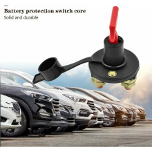 Battery Disconnect Switch for 12 24V Systems, On Off Battery Master Switch with Waterproof Key and Cover, Heavy Duty Battery Isolator Cut Off Power