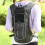 Snowboard backpack – Water hydration backpack – Runner's gear, bicycle bag, Black B 2