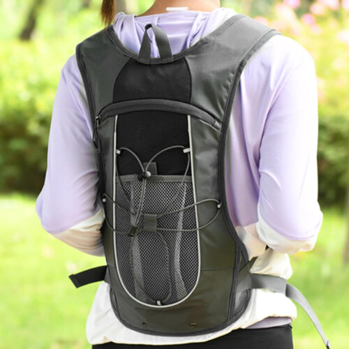 Snowboard backpack – Water hydration backpack – Runner's gear, bicycle bag, Black B 1