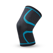 Knee Pad Knee Protector Brace Cycling Basketball Running Compression Sleeve (Lake Blue,XL)