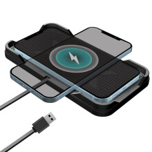 Gør-det-selv-tilpasset pad til trådløs biloplader, Qi-opladerpad med multifunktionel intelligent beskyttelse til hurtigopladningsadapter, velegnet